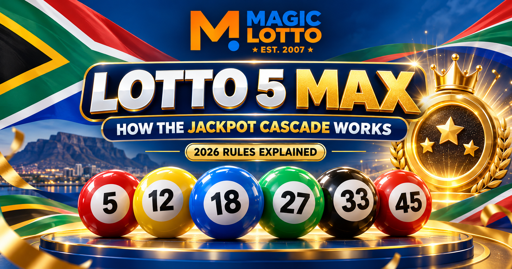 Lotto 5 Max Explained: How South Africa's Jackpot Cascade Works in 2026